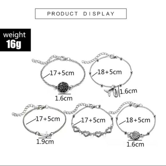 Bohemian Ocean Style Chain Bracelets Set - Picture 7 of 8